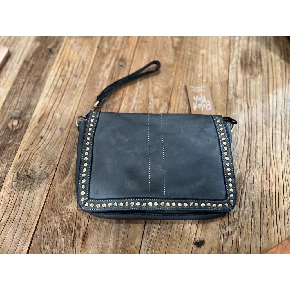 Free People Bolsa Nova Marisa Messenger Bag Studded Leather Purse Campomaggi - Picture 5 of 14